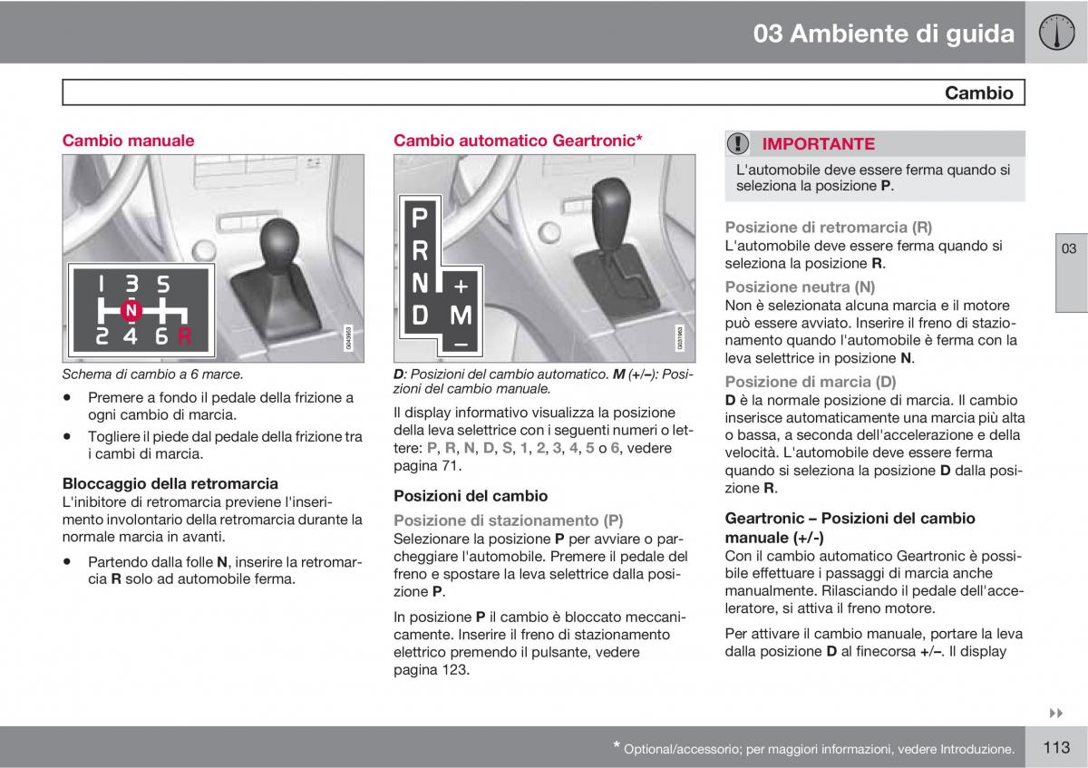 manual  Volvo XC60 I 1 manuale del proprietario / page 113