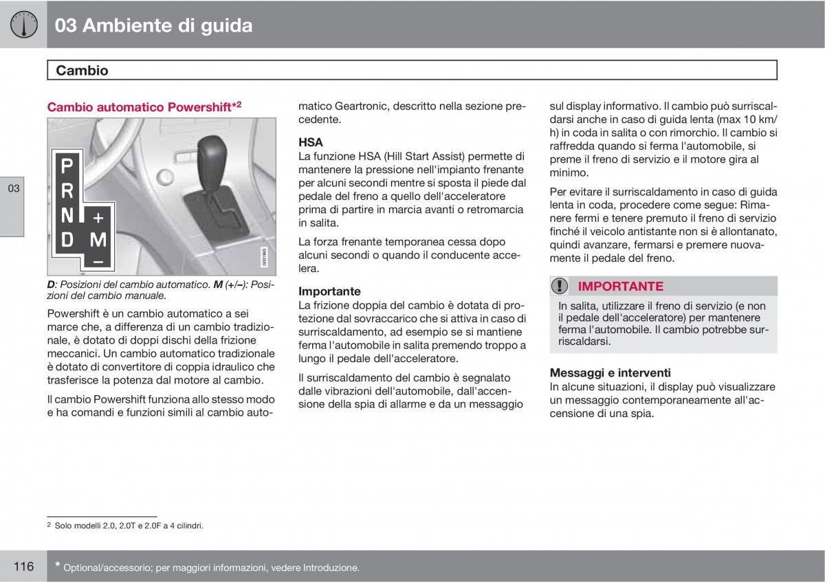 manual  Volvo XC60 I 1 manuale del proprietario / page 116