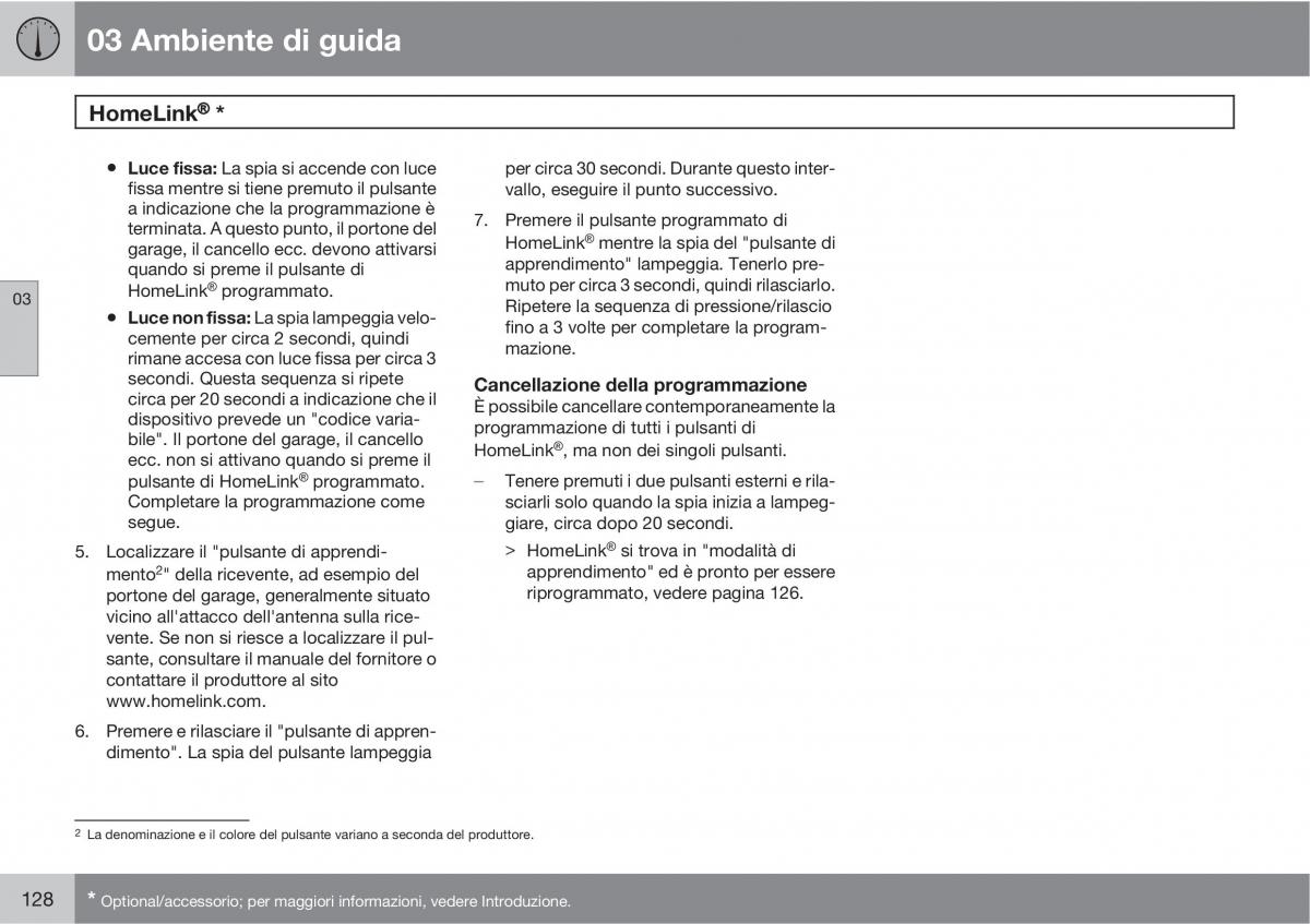 manual  Volvo XC60 I 1 manuale del proprietario / page 128