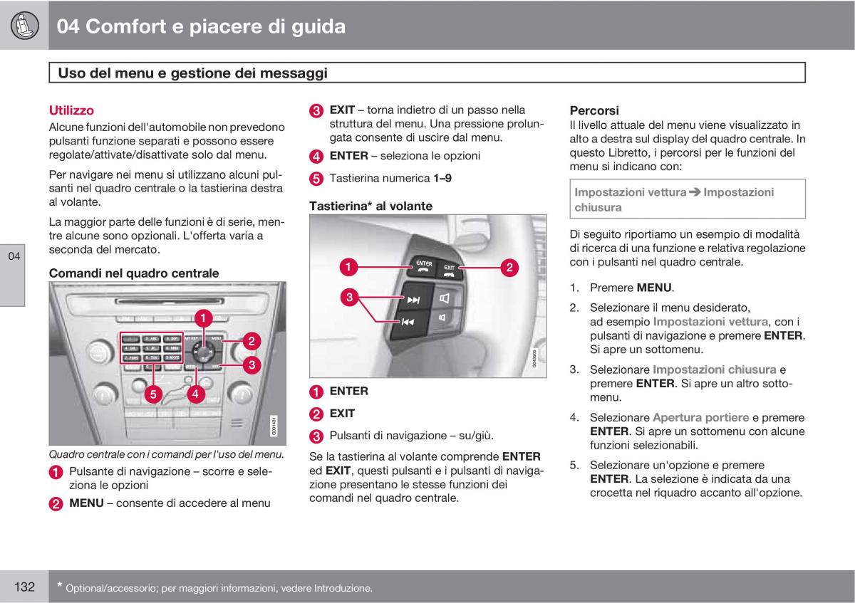 manual  Volvo XC60 I 1 manuale del proprietario / page 132