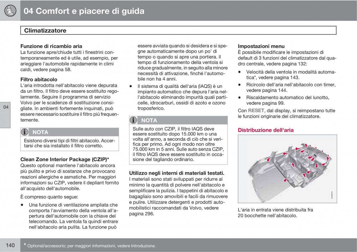 manual  Volvo XC60 I 1 manuale del proprietario / page 140