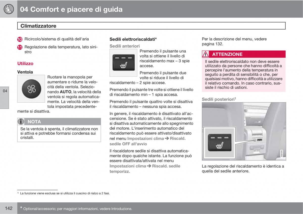 manual  Volvo XC60 I 1 manuale del proprietario / page 142