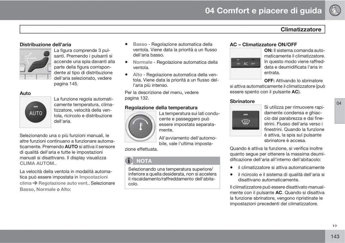 manual  Volvo XC60 I 1 manuale del proprietario / page 143