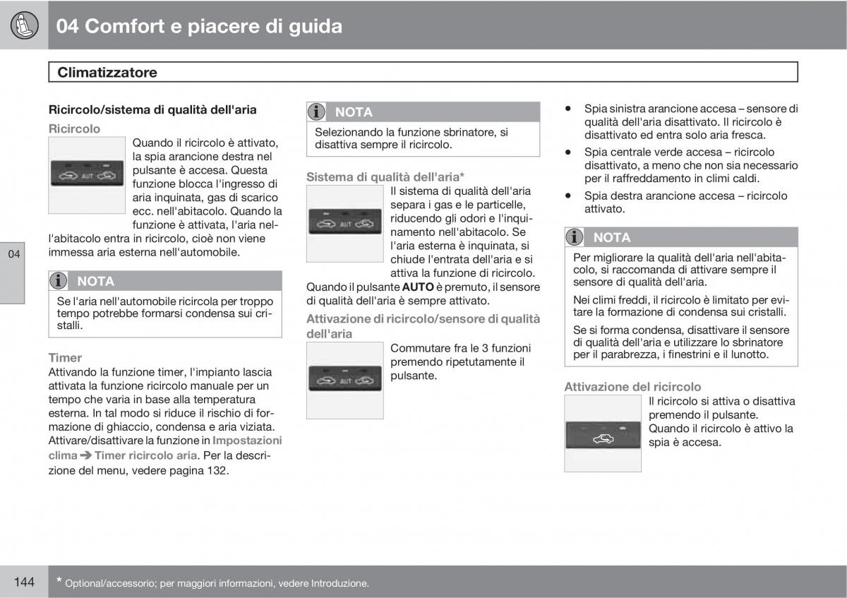 manual  Volvo XC60 I 1 manuale del proprietario / page 144