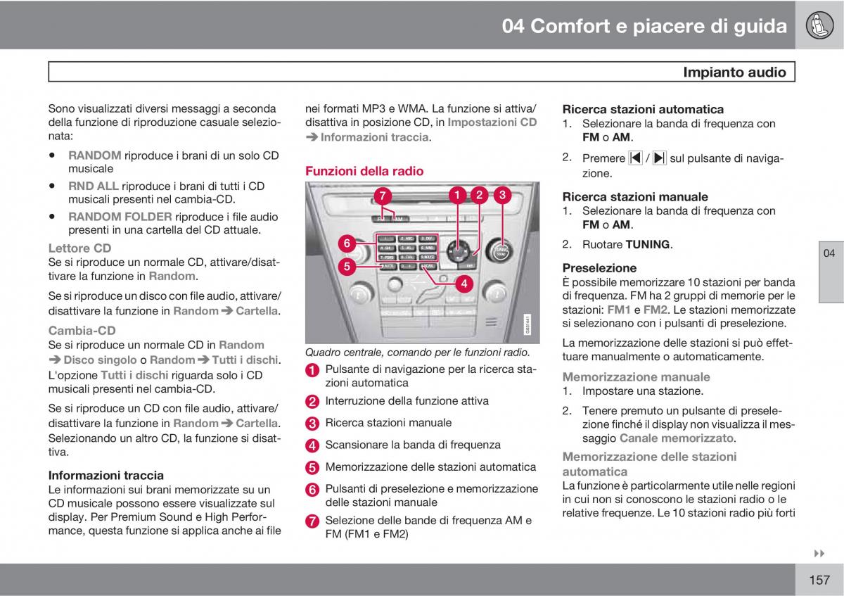 manual  Volvo XC60 I 1 manuale del proprietario / page 157