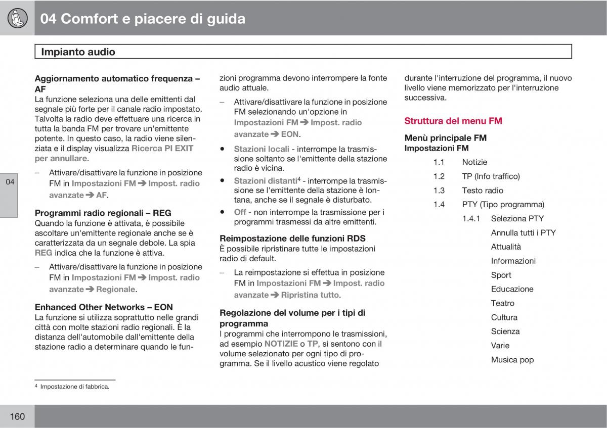 manual  Volvo XC60 I 1 manuale del proprietario / page 160