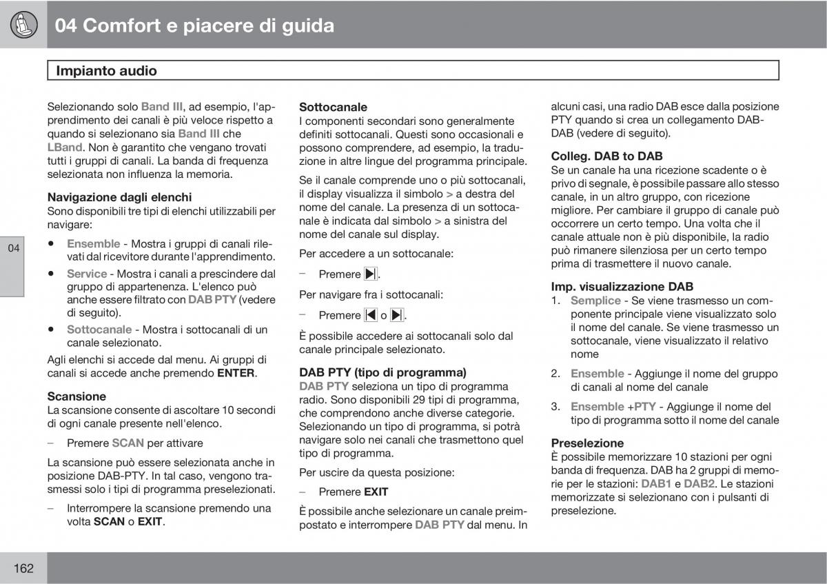 manual  Volvo XC60 I 1 manuale del proprietario / page 162