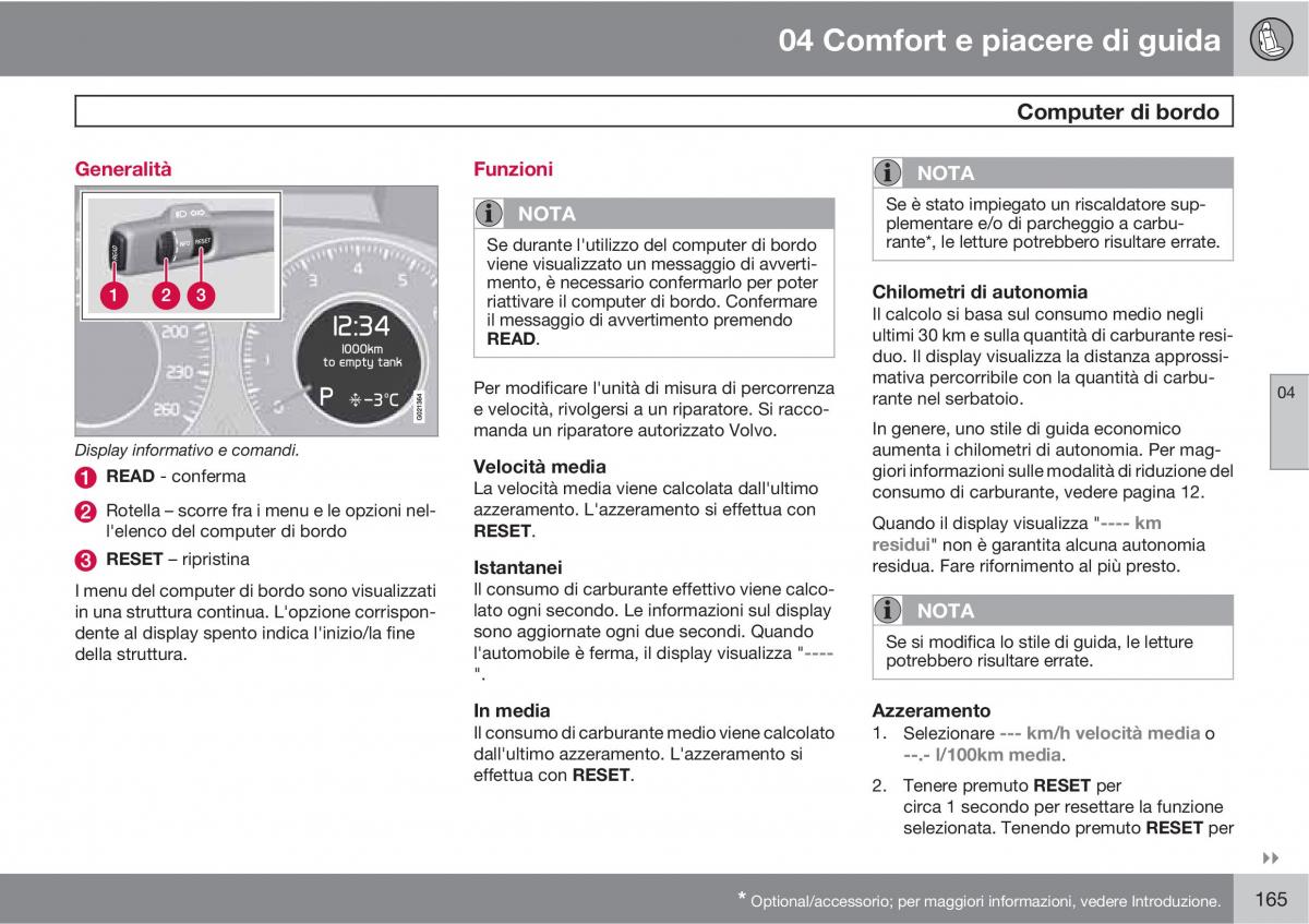 manual  Volvo XC60 I 1 manuale del proprietario / page 165