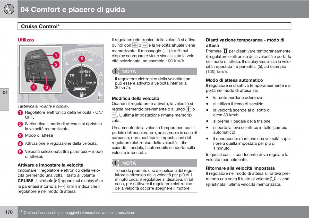 manual  Volvo XC60 I 1 manuale del proprietario / page 170