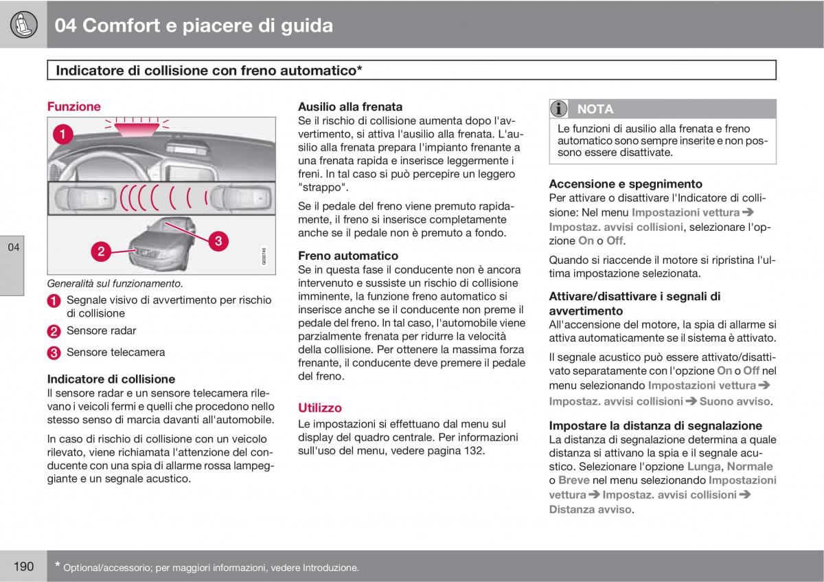 manual  Volvo XC60 I 1 manuale del proprietario / page 190