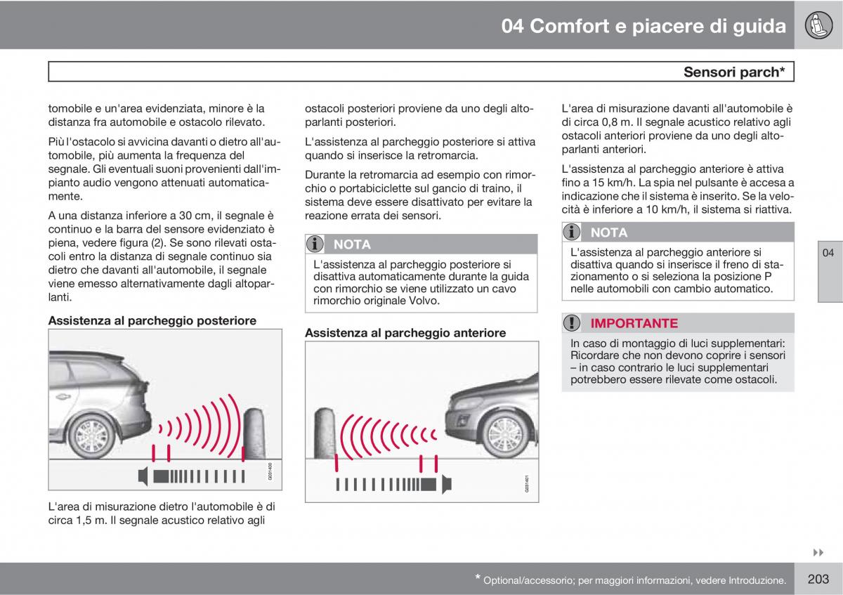 manual  Volvo XC60 I 1 manuale del proprietario / page 203