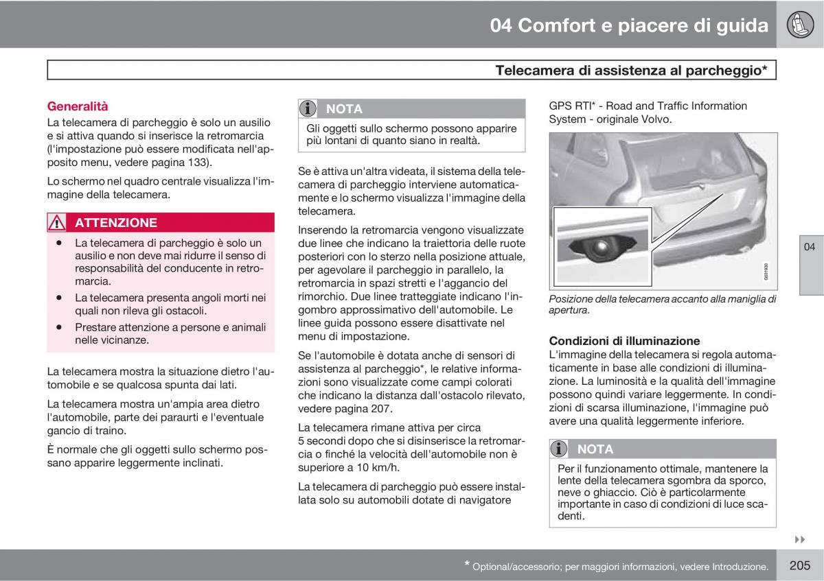 manual  Volvo XC60 I 1 manuale del proprietario / page 205