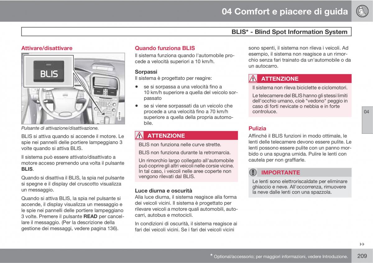 manual  Volvo XC60 I 1 manuale del proprietario / page 209