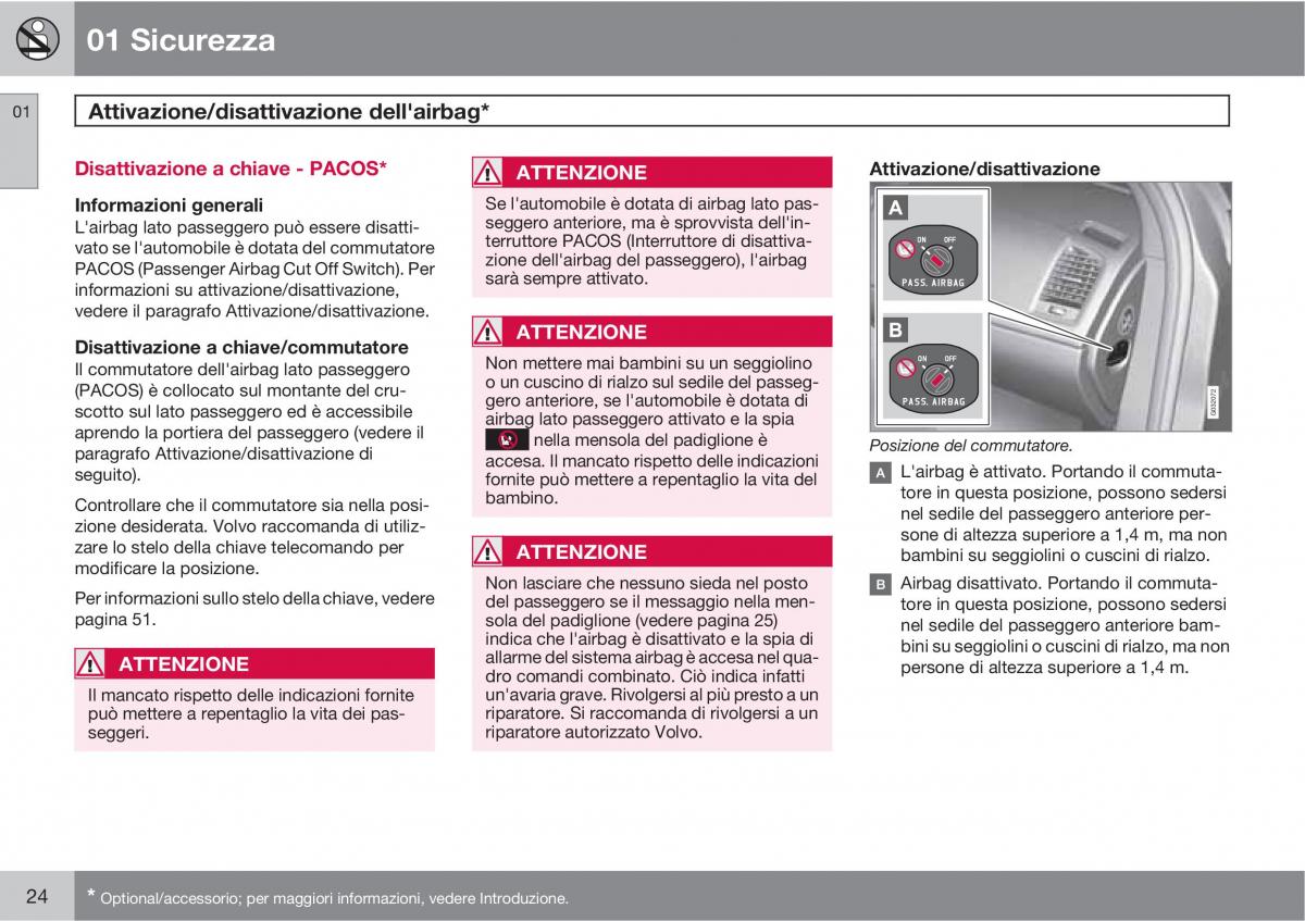 manual  Volvo XC60 I 1 manuale del proprietario / page 24