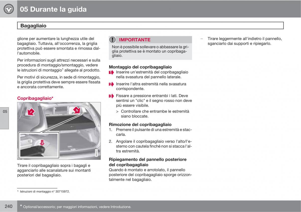 manual  Volvo XC60 I 1 manuale del proprietario / page 240