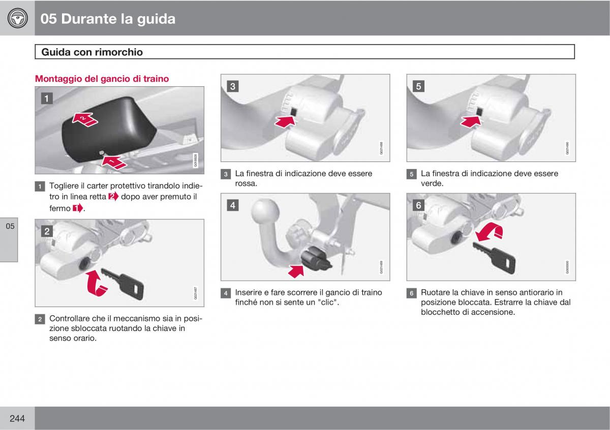 manual  Volvo XC60 I 1 manuale del proprietario / page 244