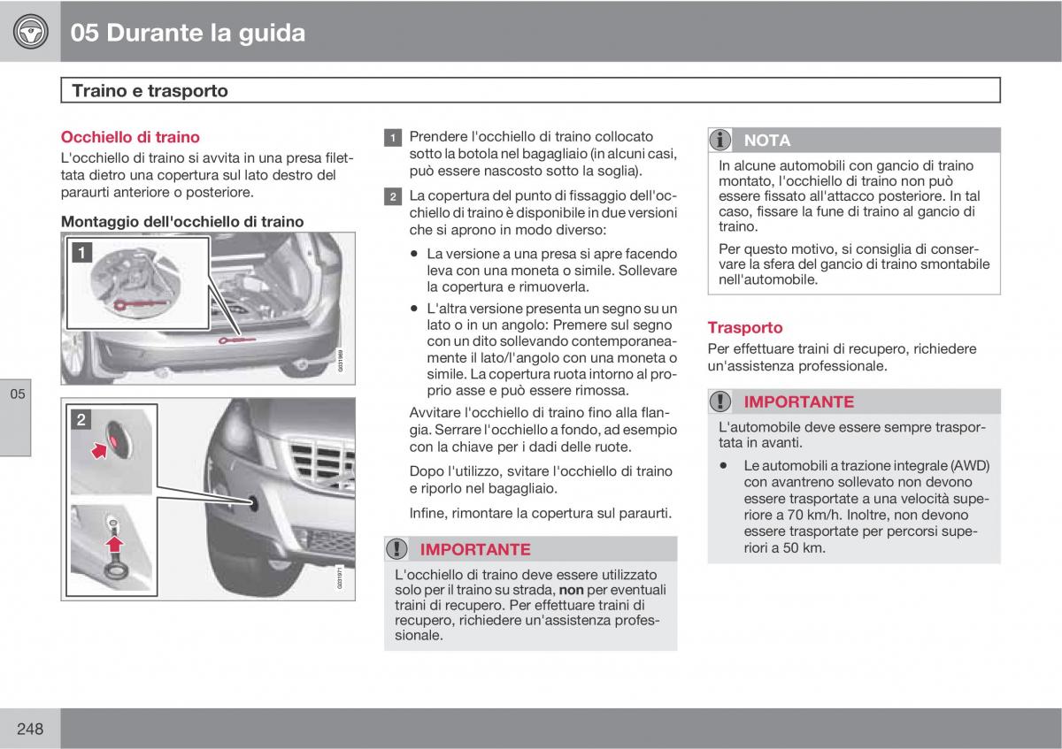 manual  Volvo XC60 I 1 manuale del proprietario / page 248