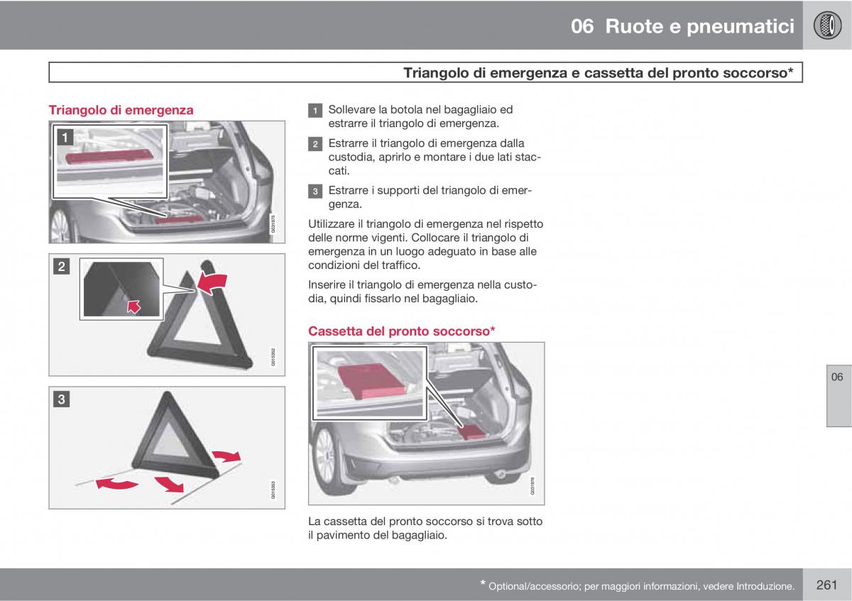 manual  Volvo XC60 I 1 manuale del proprietario / page 261