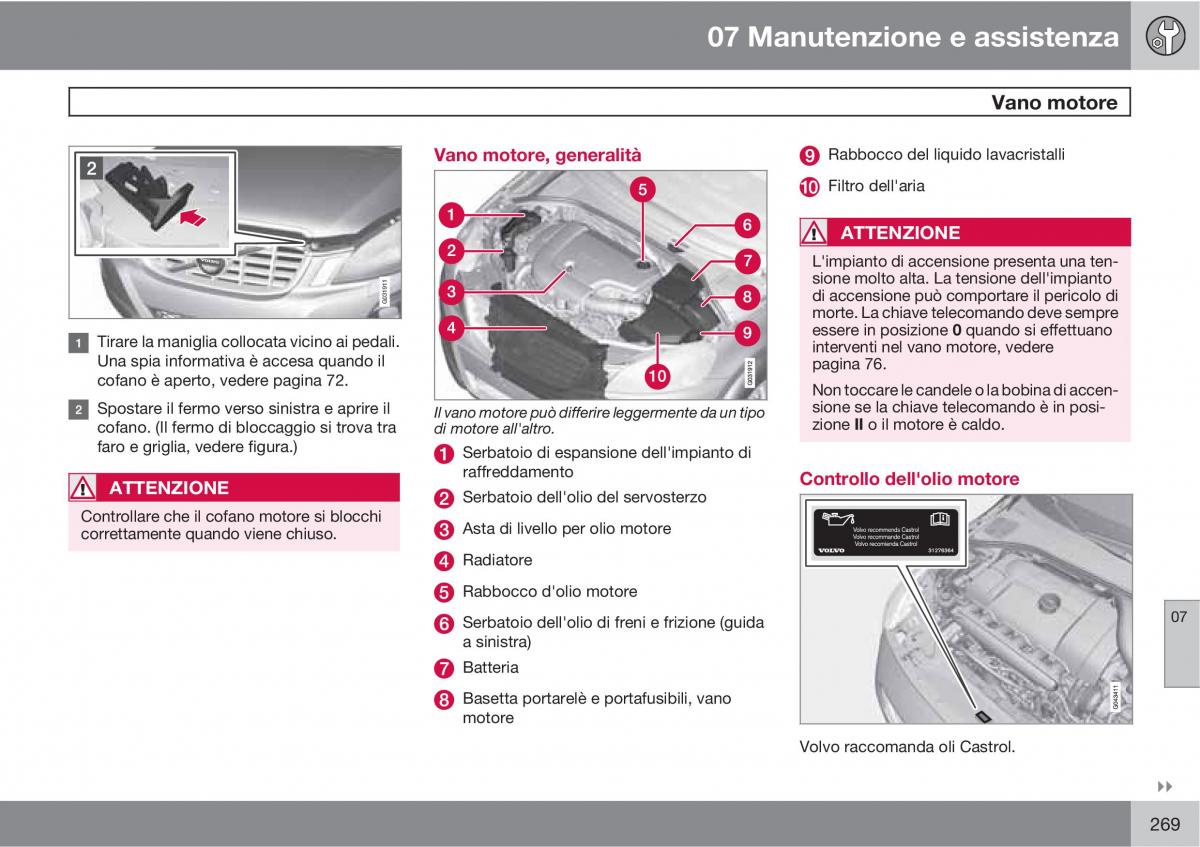 manual  Volvo XC60 I 1 manuale del proprietario / page 269