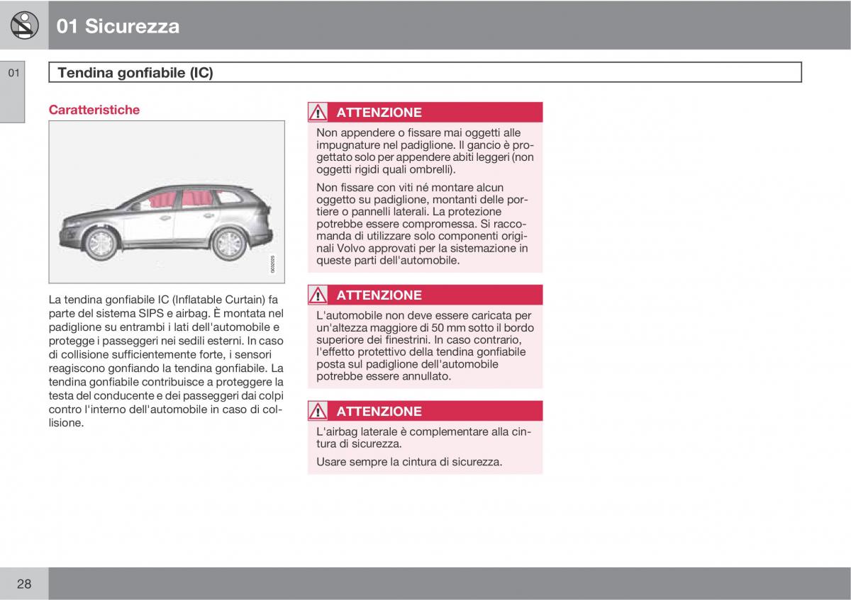 manual  Volvo XC60 I 1 manuale del proprietario / page 28