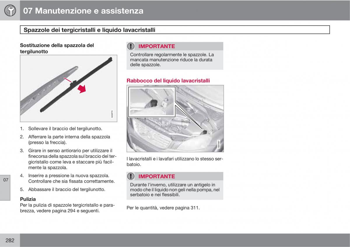 manual  Volvo XC60 I 1 manuale del proprietario / page 282