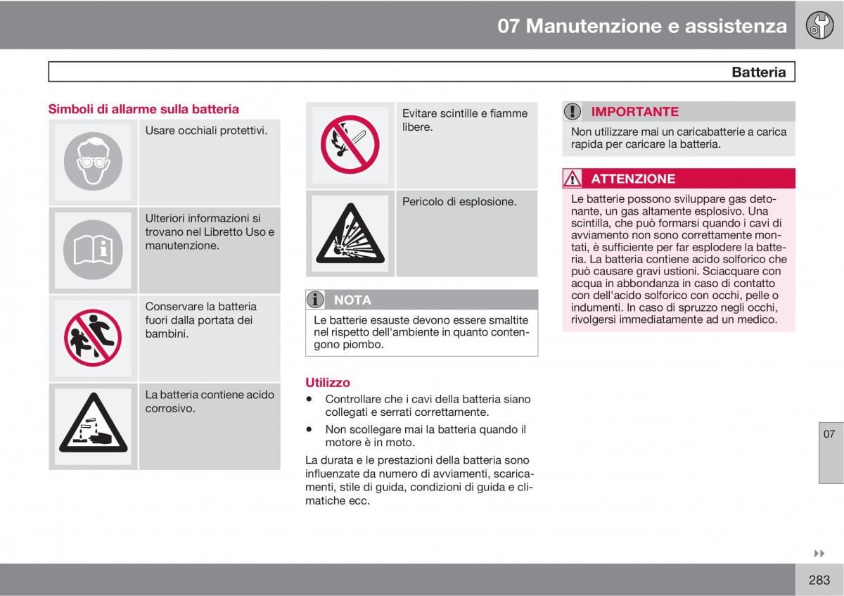 manual  Volvo XC60 I 1 manuale del proprietario / page 283