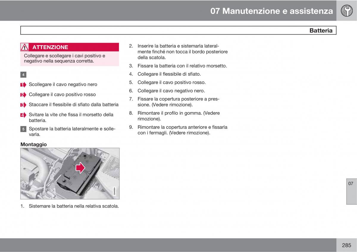 manual  Volvo XC60 I 1 manuale del proprietario / page 285