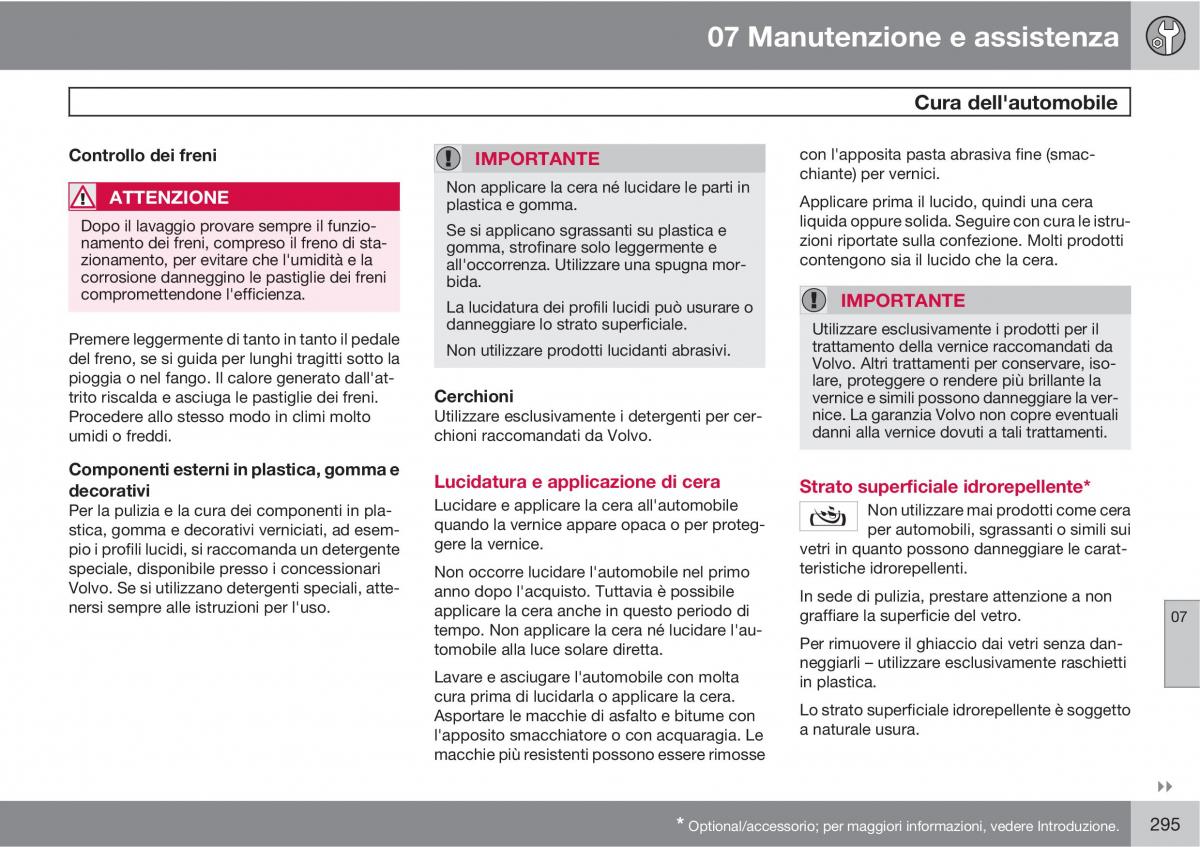 manual  Volvo XC60 I 1 manuale del proprietario / page 295