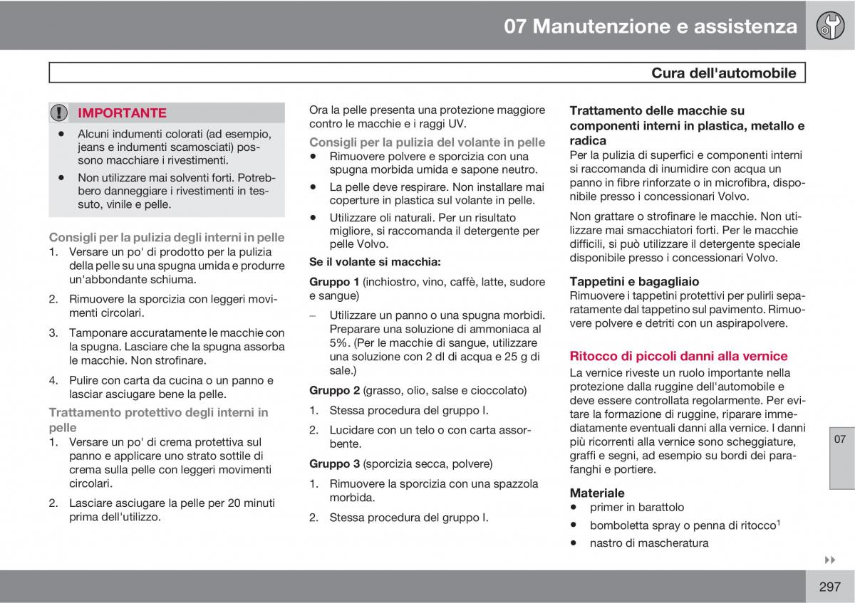 manual  Volvo XC60 I 1 manuale del proprietario / page 297