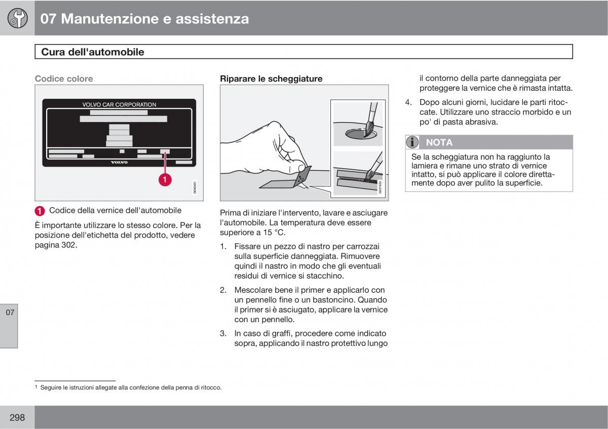 manual  Volvo XC60 I 1 manuale del proprietario / page 298