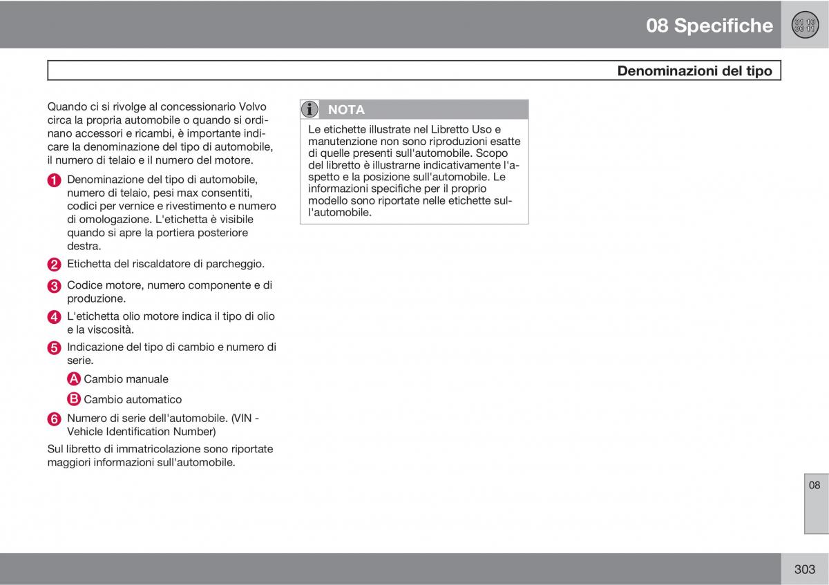 manual  Volvo XC60 I 1 manuale del proprietario / page 303