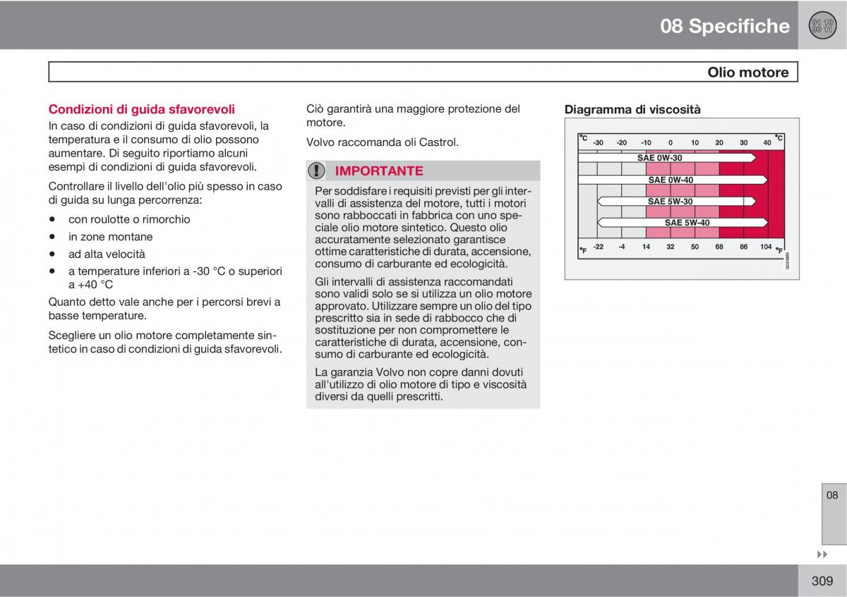 manual  Volvo XC60 I 1 manuale del proprietario / page 309