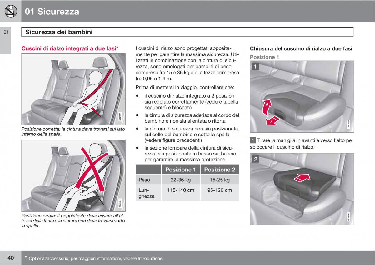 manual  Volvo XC60 I 1 manuale del proprietario / page 40