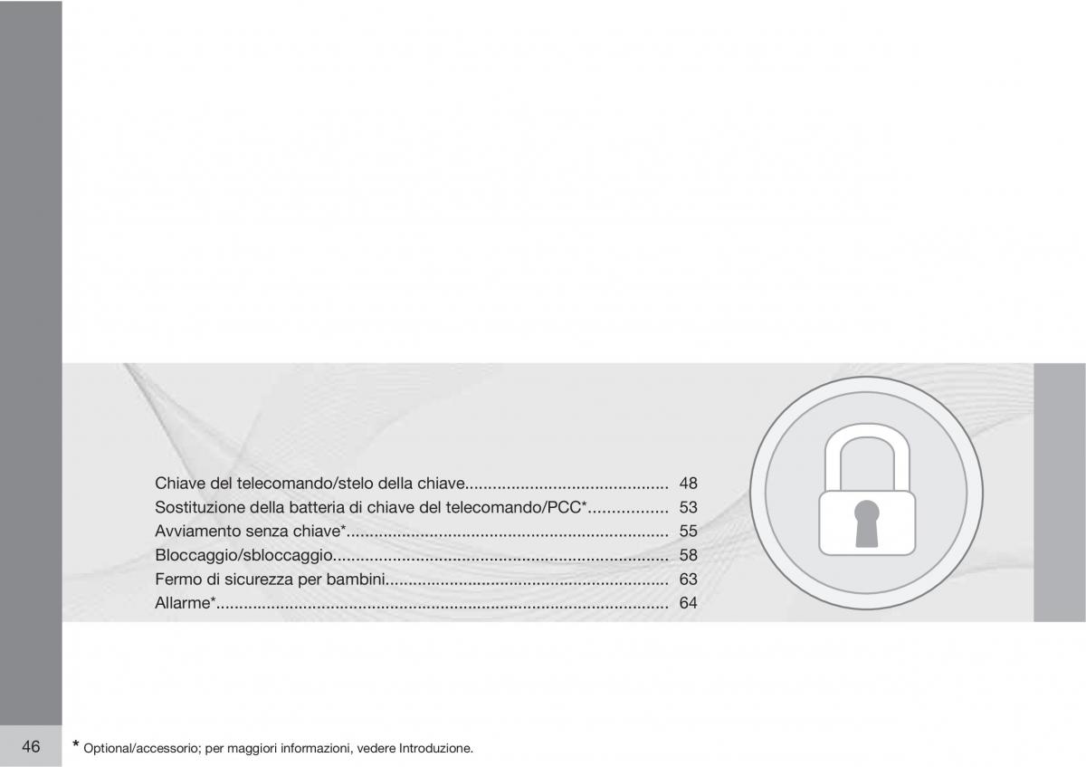 manual  Volvo XC60 I 1 manuale del proprietario / page 46