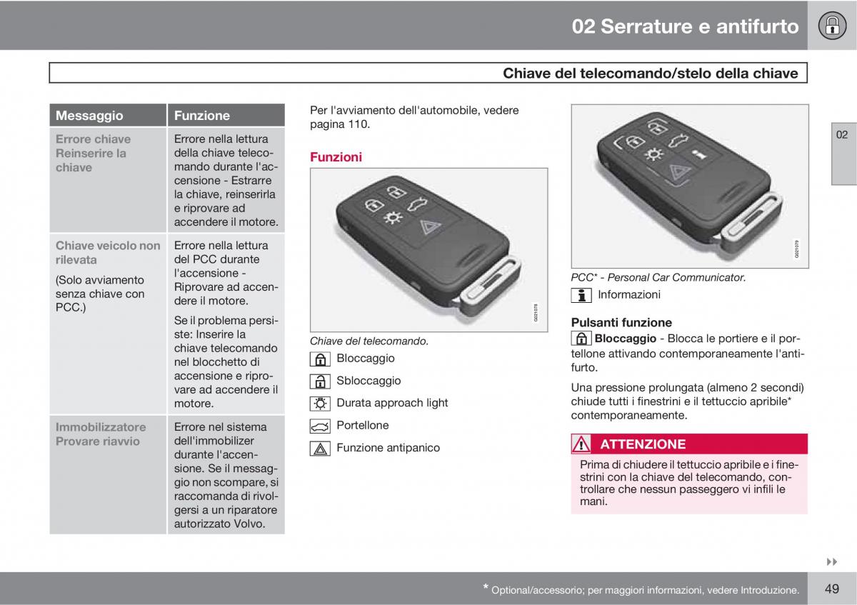 manual  Volvo XC60 I 1 manuale del proprietario / page 49