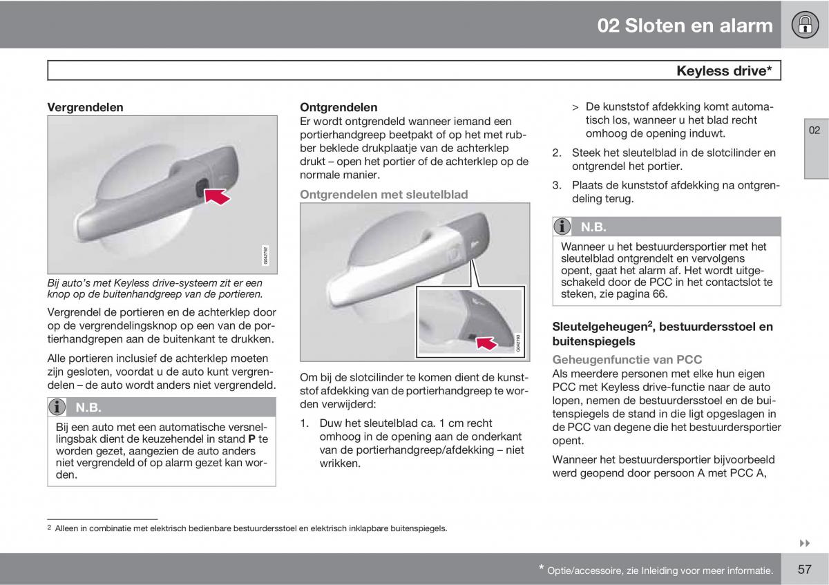 Volvo XC60 I 1 handleiding / page 57