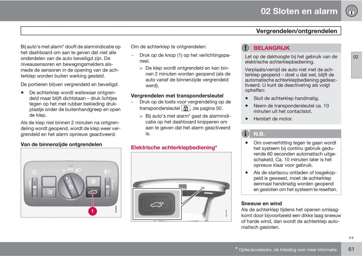 Volvo XC60 I 1 handleiding / page 61