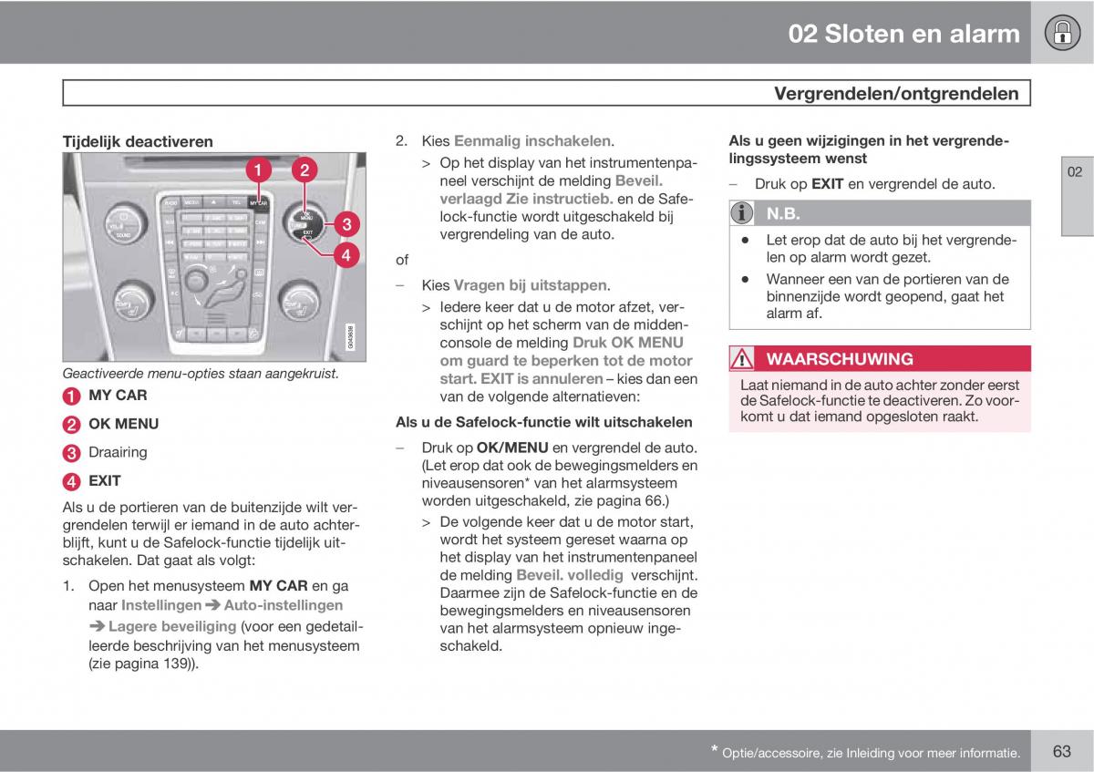 Volvo XC60 I 1 handleiding / page 63