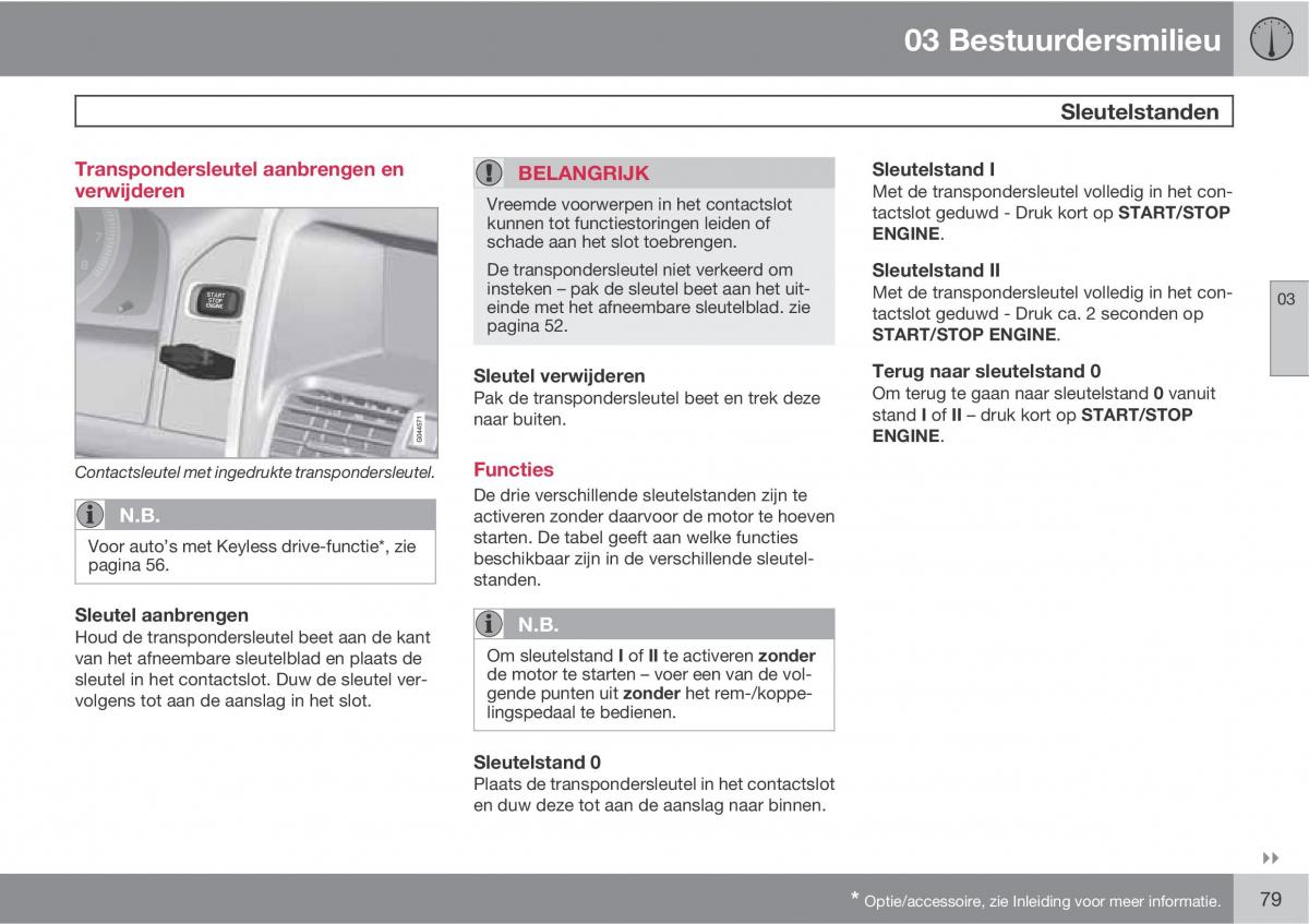 Volvo XC60 I 1 handleiding / page 79