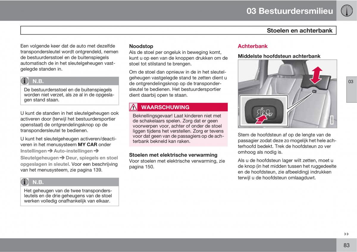 Volvo XC60 I 1 handleiding / page 83