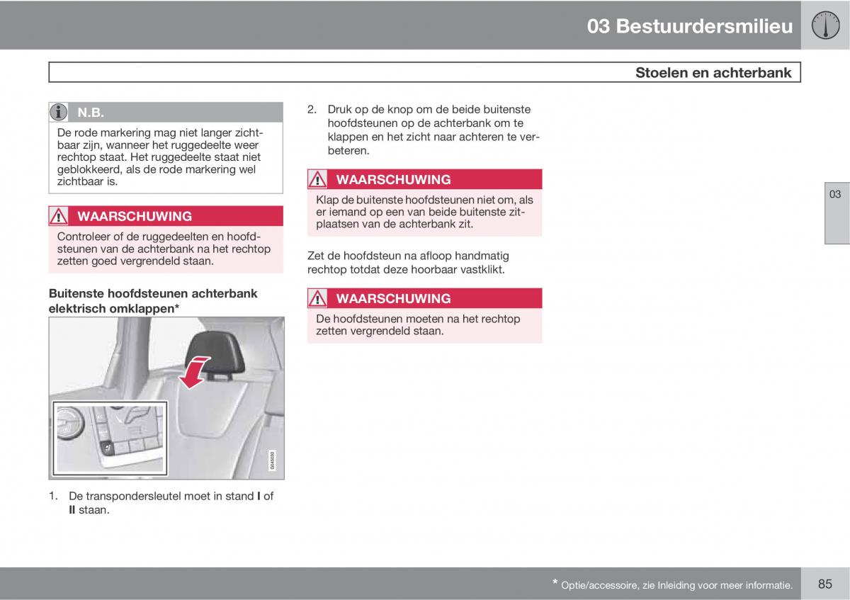 Volvo XC60 I 1 handleiding / page 85