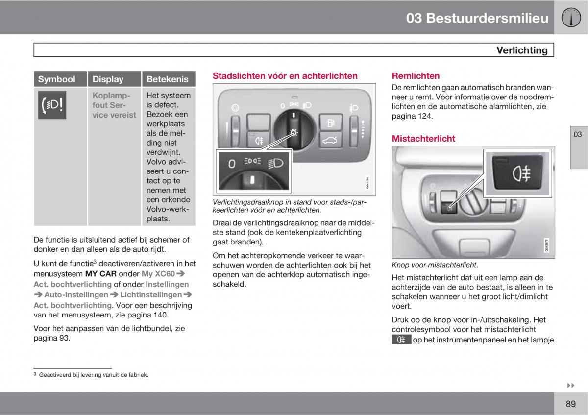 Volvo XC60 I 1 handleiding / page 89