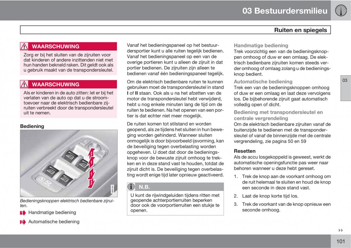 Volvo XC60 I 1 handleiding / page 101