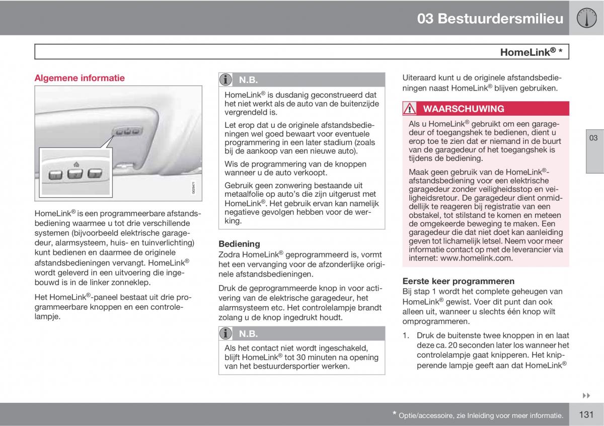 Volvo XC60 I 1 handleiding / page 131