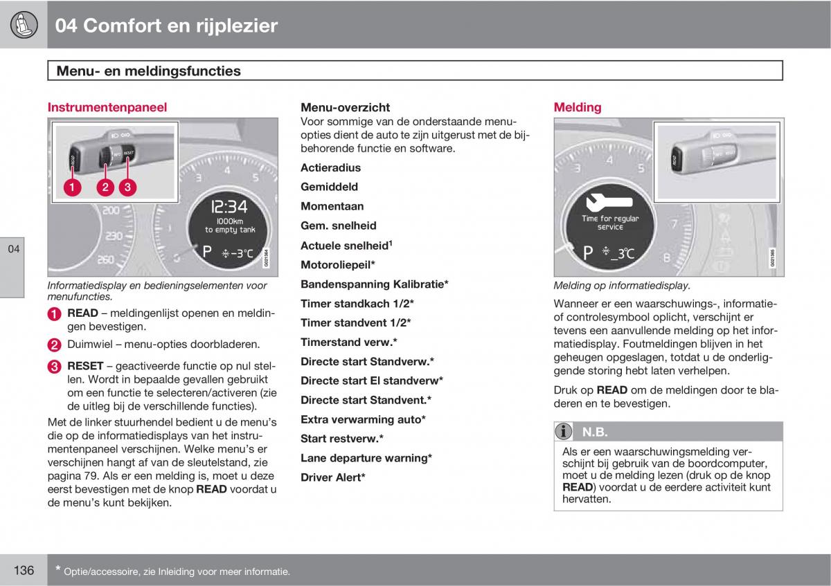 Volvo XC60 I 1 handleiding / page 136