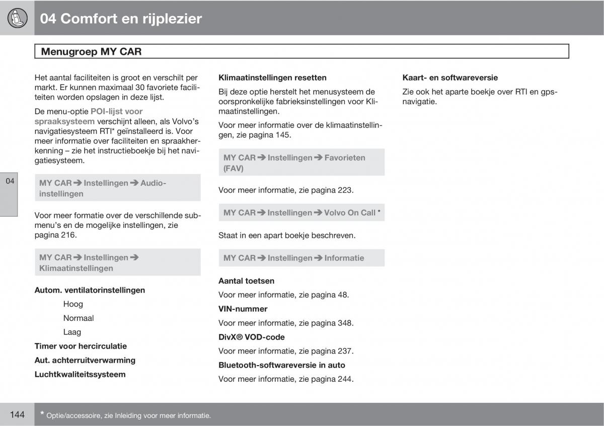 Volvo XC60 I 1 handleiding / page 144