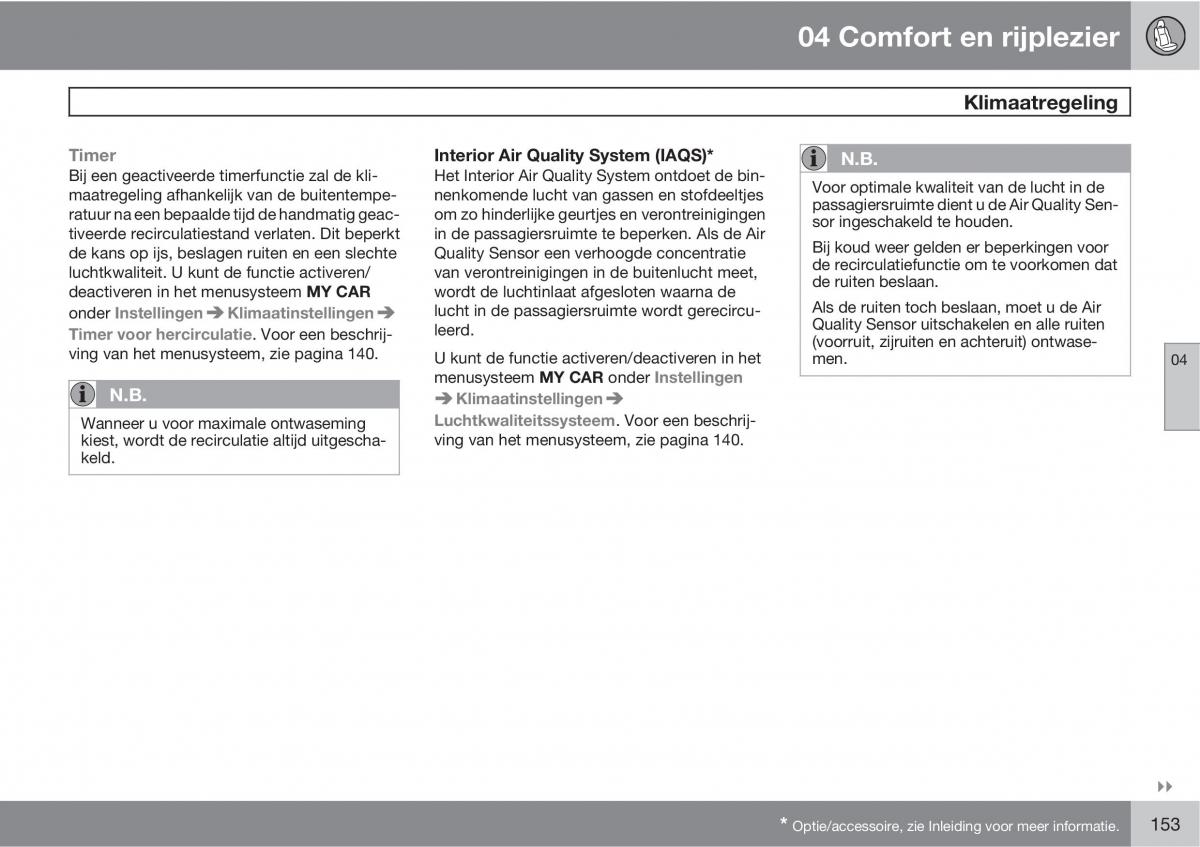 Volvo XC60 I 1 handleiding / page 153