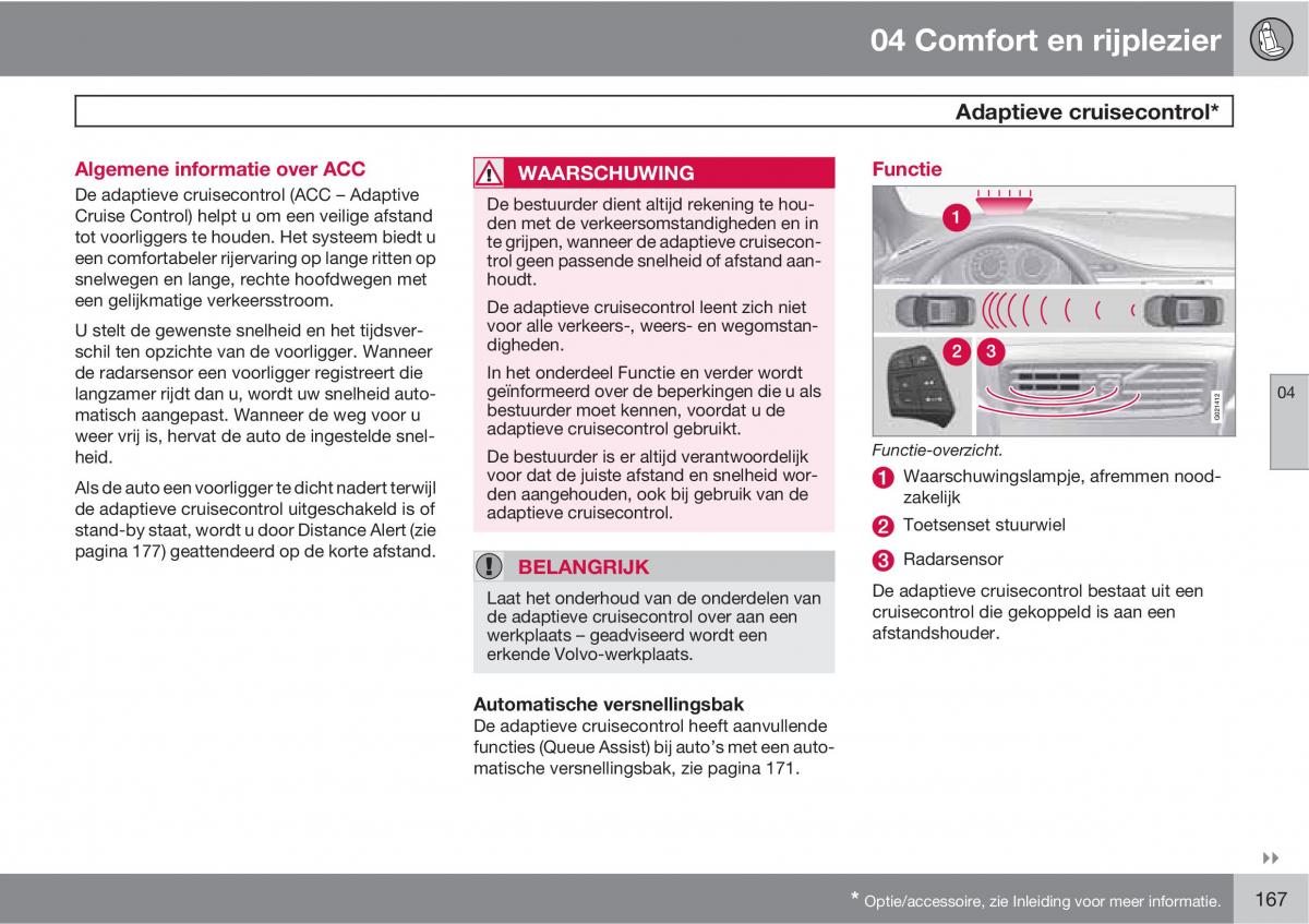 Volvo XC60 I 1 handleiding / page 167