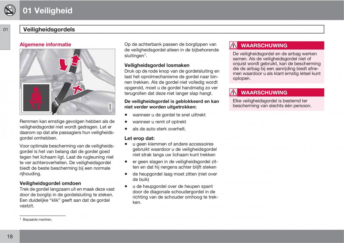 Volvo XC60 I 1 handleiding / page 18