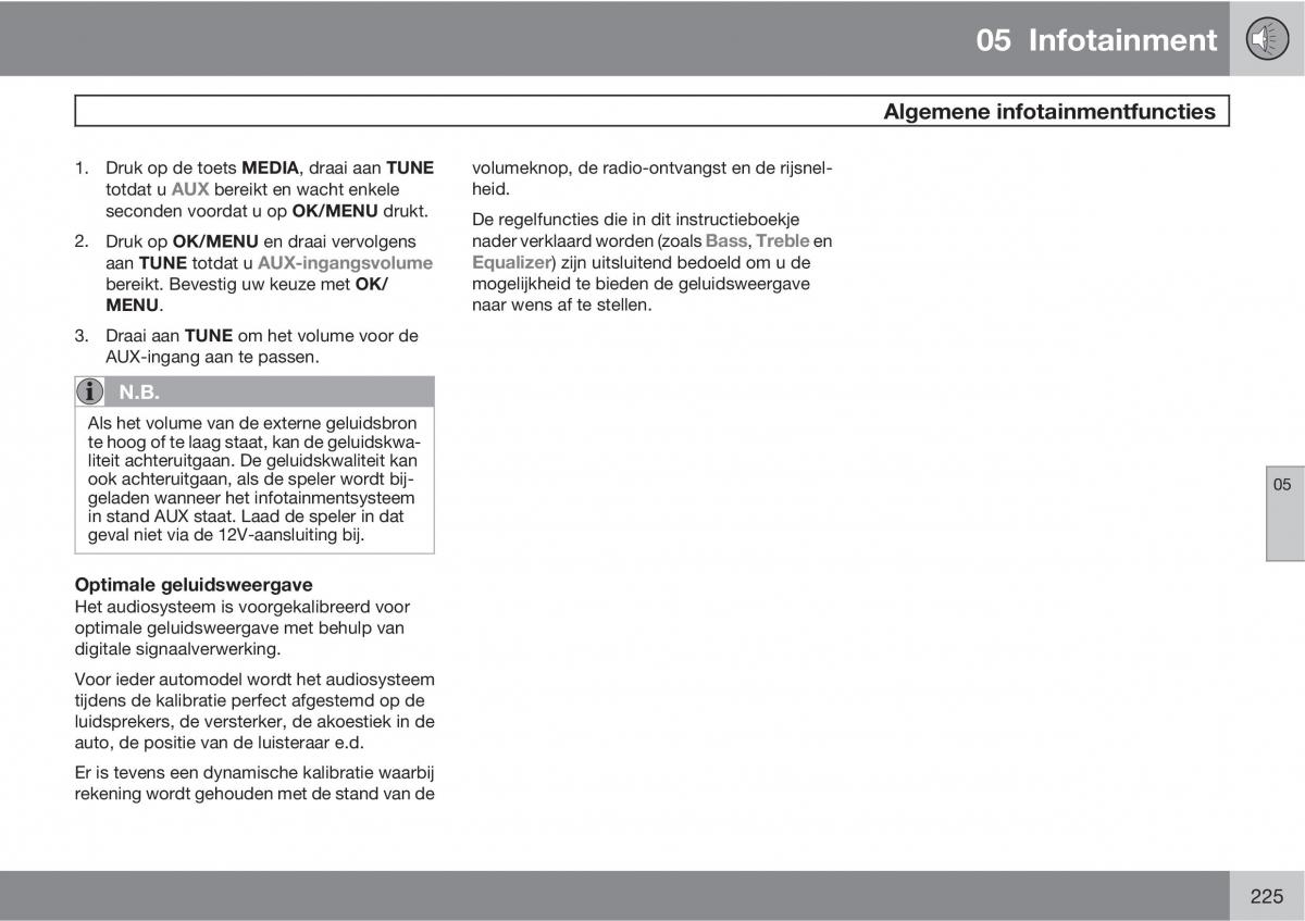 Volvo XC60 I 1 handleiding / page 225